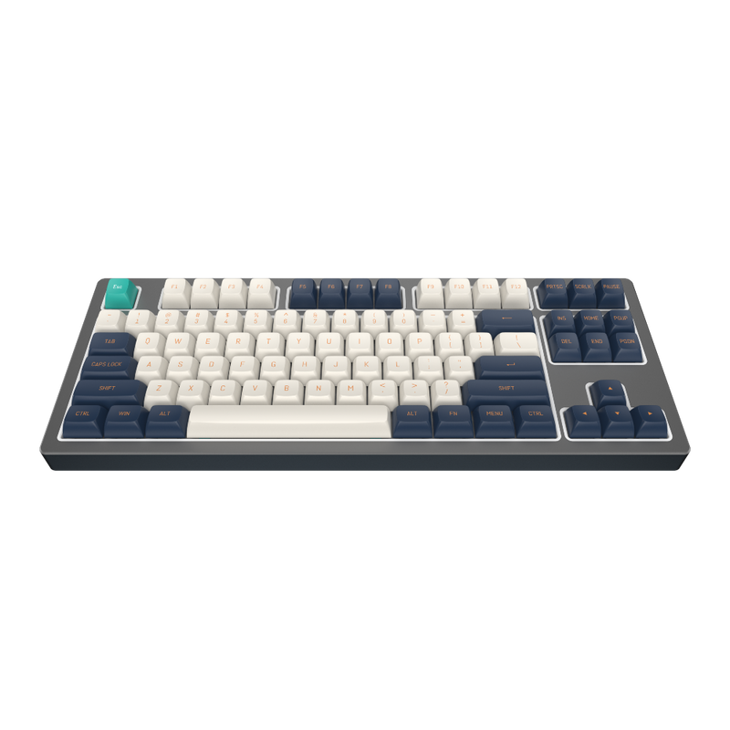 Dark Project / KD87B LTD aluminium / sort & Cloud Grey - Gateron Cap Teal RGB (ENG)