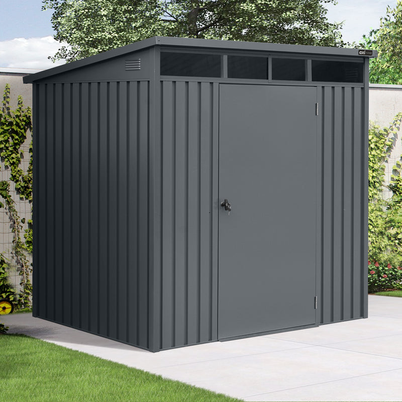 AXI Victor Metal Have Opbevaringsskur 132 x 192 x 201 cm - Antracit
