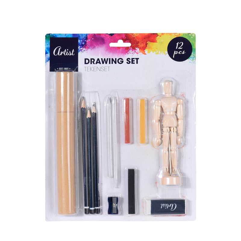 Tegningssæt Artist (12 Pcs)