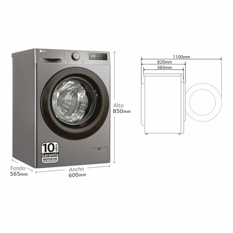 Vaskemaskine LG F4WR5009A6M 60 cm 1400 rpm 9 kg