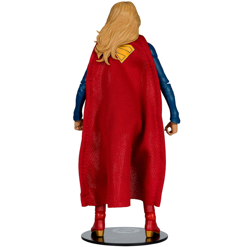 DC Multiverse Supergirl and Baby Krypto (Supergirl Movie) 7 tommer actionfigur (Deluxe Theatrical Edition) McFarlane Toys
