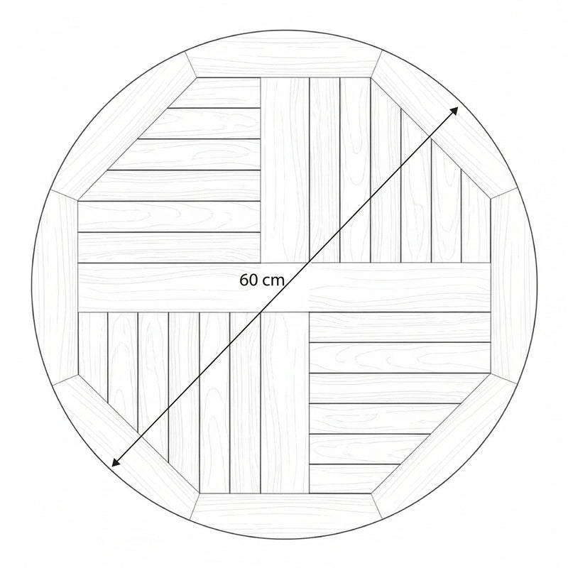 AXI Sari Teak Drejefad Ø 60 cm