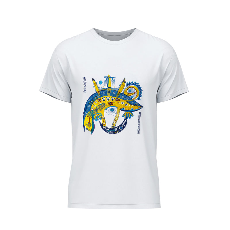 WP Merchandise Avtandil Gurgenidze T-shirt, Artwork I, hvid