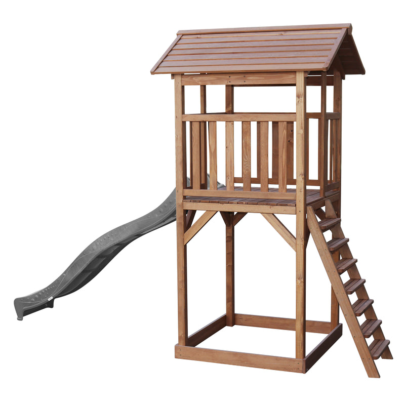AXI Beach Tower Legetårn Brun- Grå Rutsjebane