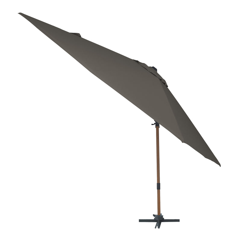 AXI Alina Hængeparasol 300x300cm Trælook /Taupe