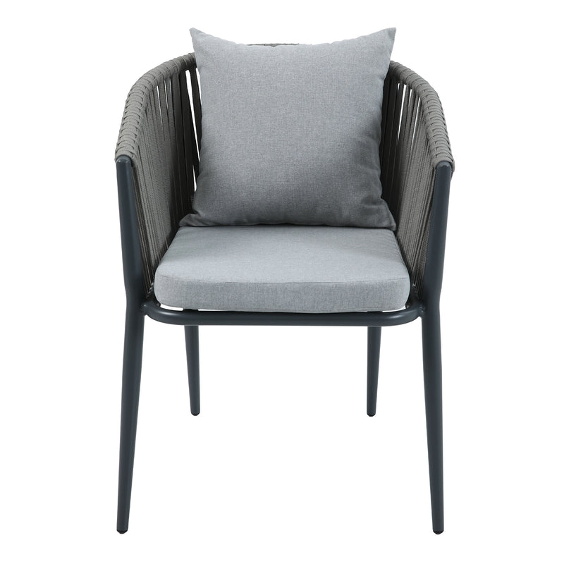 AXI Marzi/Faye 180-240 cm Havesæt 7-delt Teak/antracit - udtrækkeligt