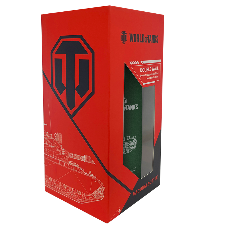 World of Tanks termoflaske 650ml grøn