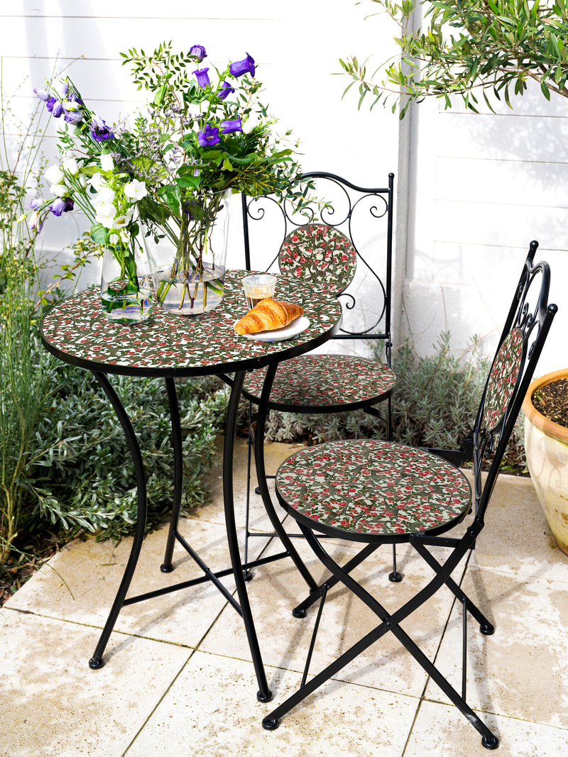 AXI Amélie Bistrosæt Mosaik - Blomster Rosa