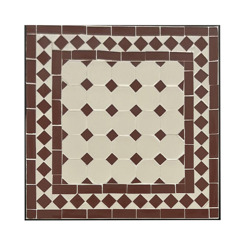 AXI Camilla Bistrosæt Mosaik - Rød/Hvid