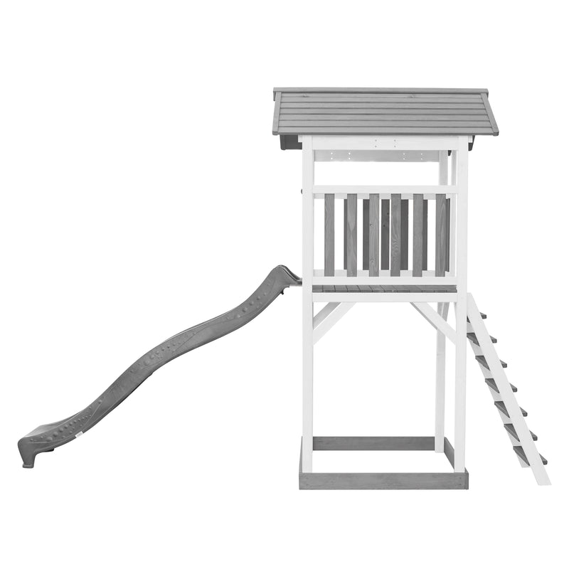 AXI Beach Tower Legetårn Grå/Hvid - Grå Rutsjebane
