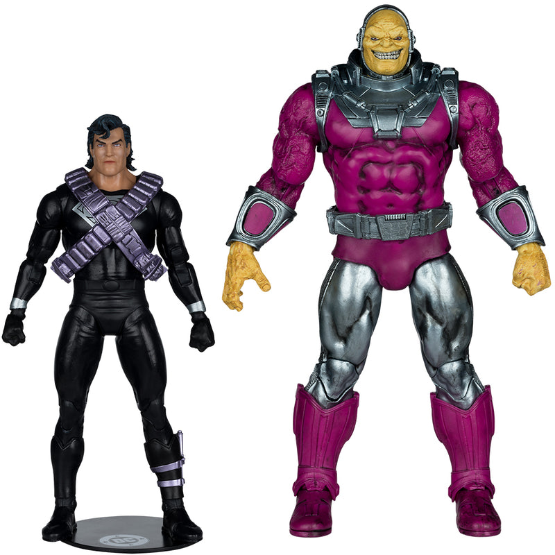 DC Multiverse Superman vs Mongul 2-pak (Return of Superman) 7 tommer actionfigur og megafigur McFarlane Toys