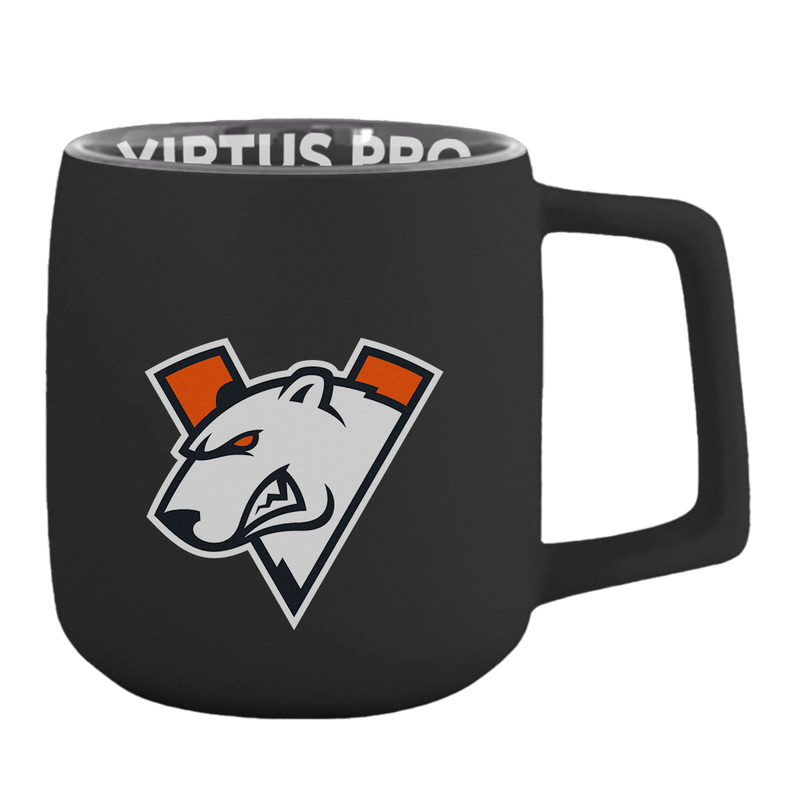 Virtus.pro keramikkrus med logo, grå