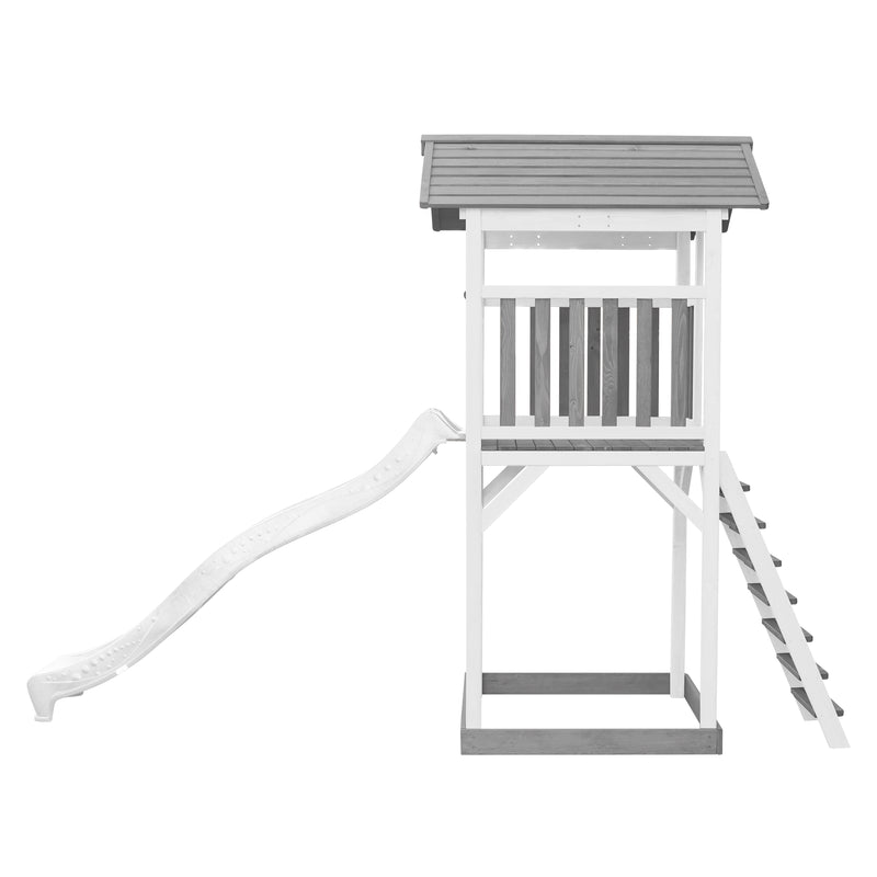 AXI Beach Tower Legetårn Grå/Hvid - Hvid Rutsjebane