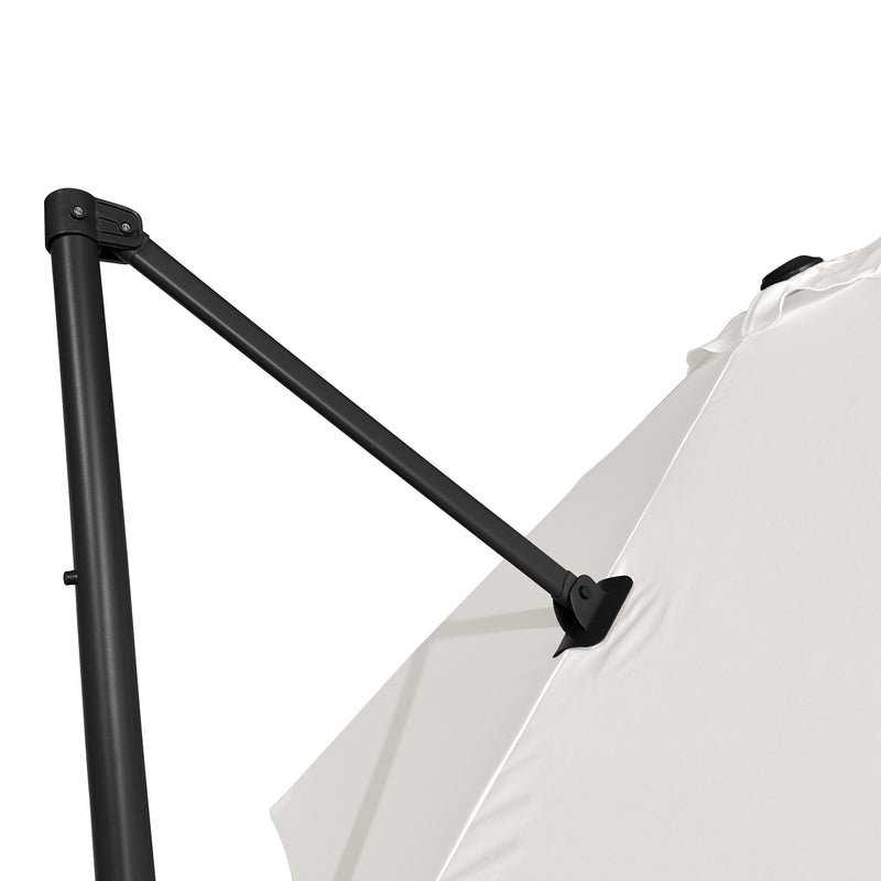 AXI Solea Hængeparasol Ø 300cm Antracit/Beige