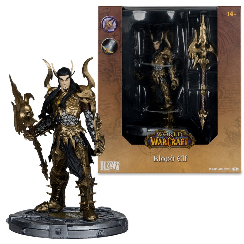 World of Warcraft Blood Elf 1:12-skala Limited Edition poseret figur McFarlane Toys