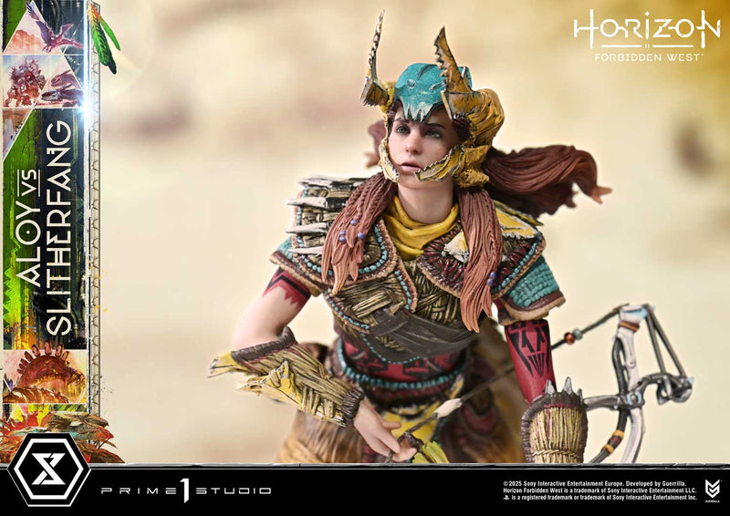 Prime 1 Studio Ultimate Diorama Masterline Horizon Forbidden West Aloy vs. The Slitherfang