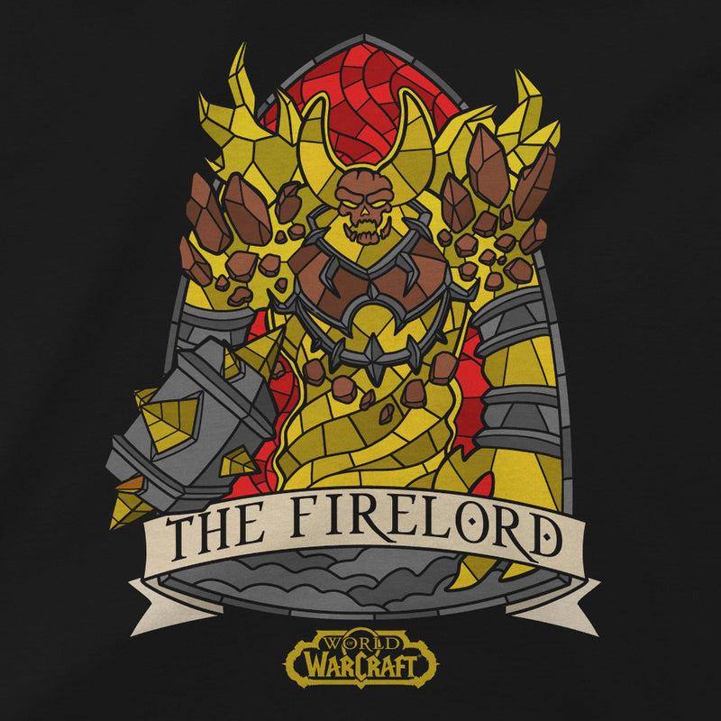 Jinx World of Warcraft - Ragnaros Stained Glass premium T-shirt sort