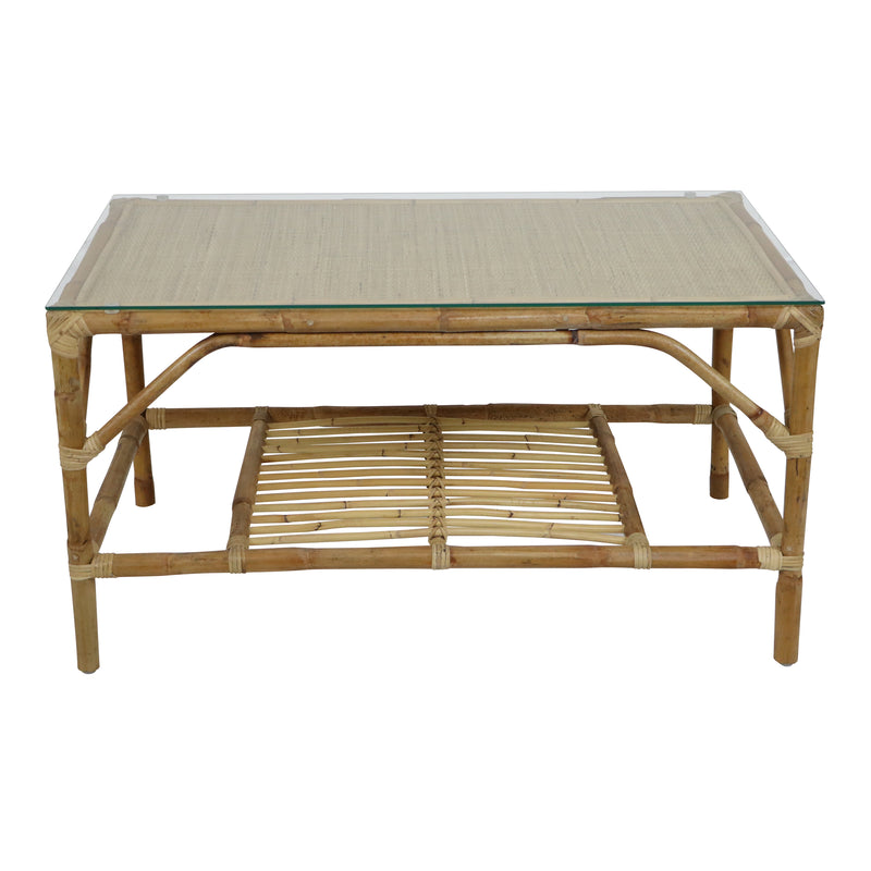 AXI Mary Rattan Loungesæt – 4 dele med sofa, bord og 2 stole Natur/hvid