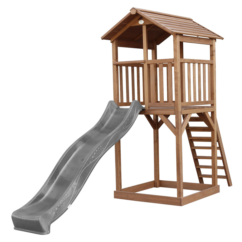 AXI Beach Tower Legetårn Brun- Grå Rutsjebane