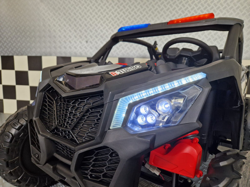 Politibuggy 24V elbil til børn – 2 personer