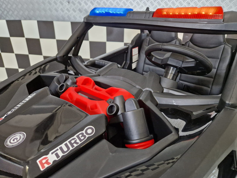 Politibuggy 24V elbil til børn – 2 personer