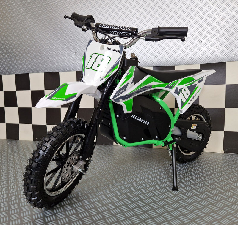 Elektrisk crossmotorcykel 36V til børn – grøn
