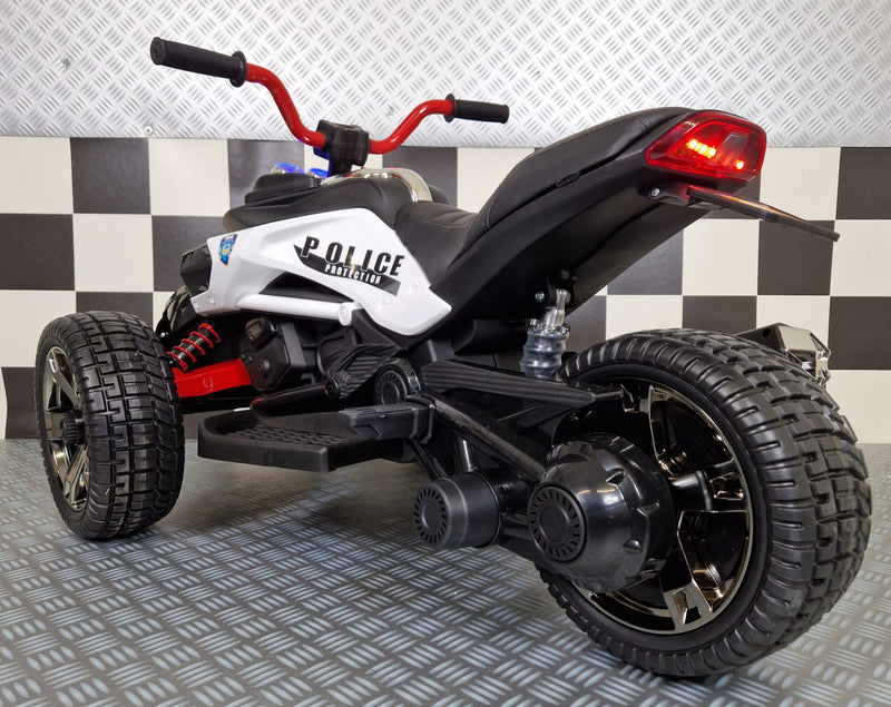 Spyder politimotorcykel 12V til børn