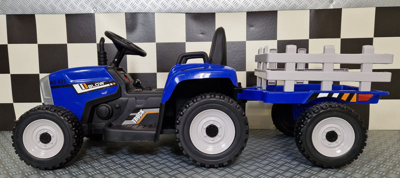 Børnetraktor 12V med anhænger
