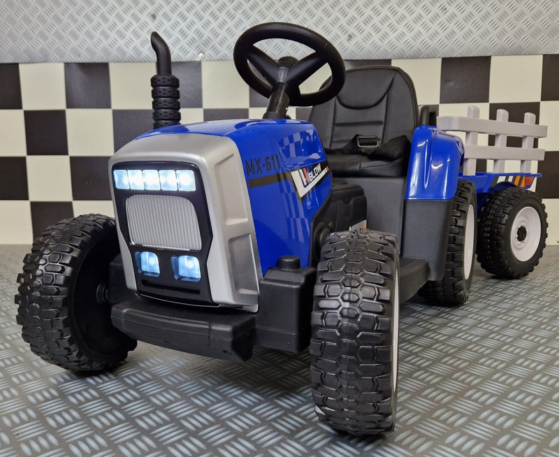 Børnetraktor 12V med anhænger