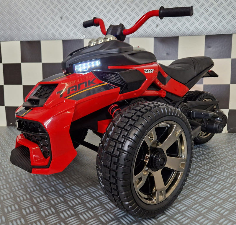 Spyder 12V elmotorcykel til børn – rød