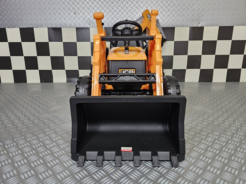 JCB Sitemaster 12V børnetraktor med skovl
