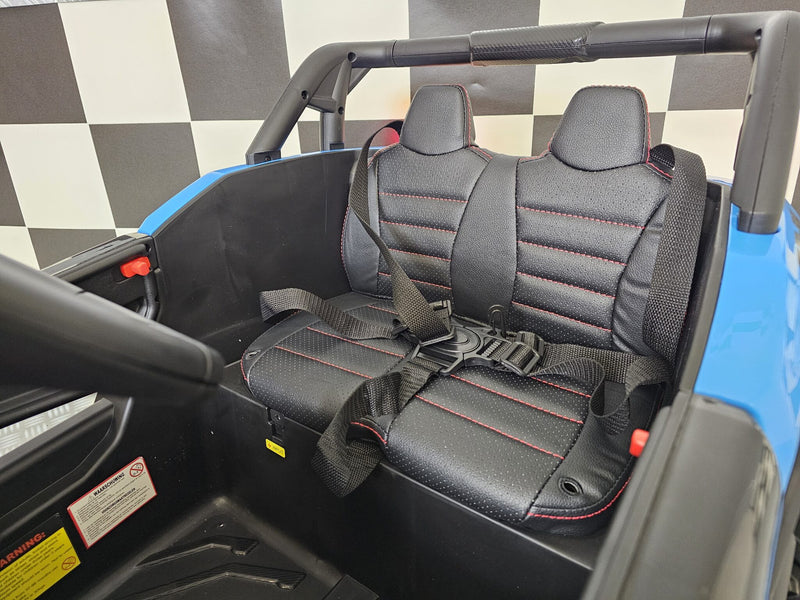 Børnebuggy 12V med fjernbetjening – blå