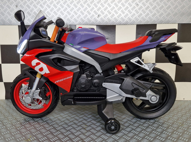 Aprilia RS 660 12V elmotorcykel til børn
