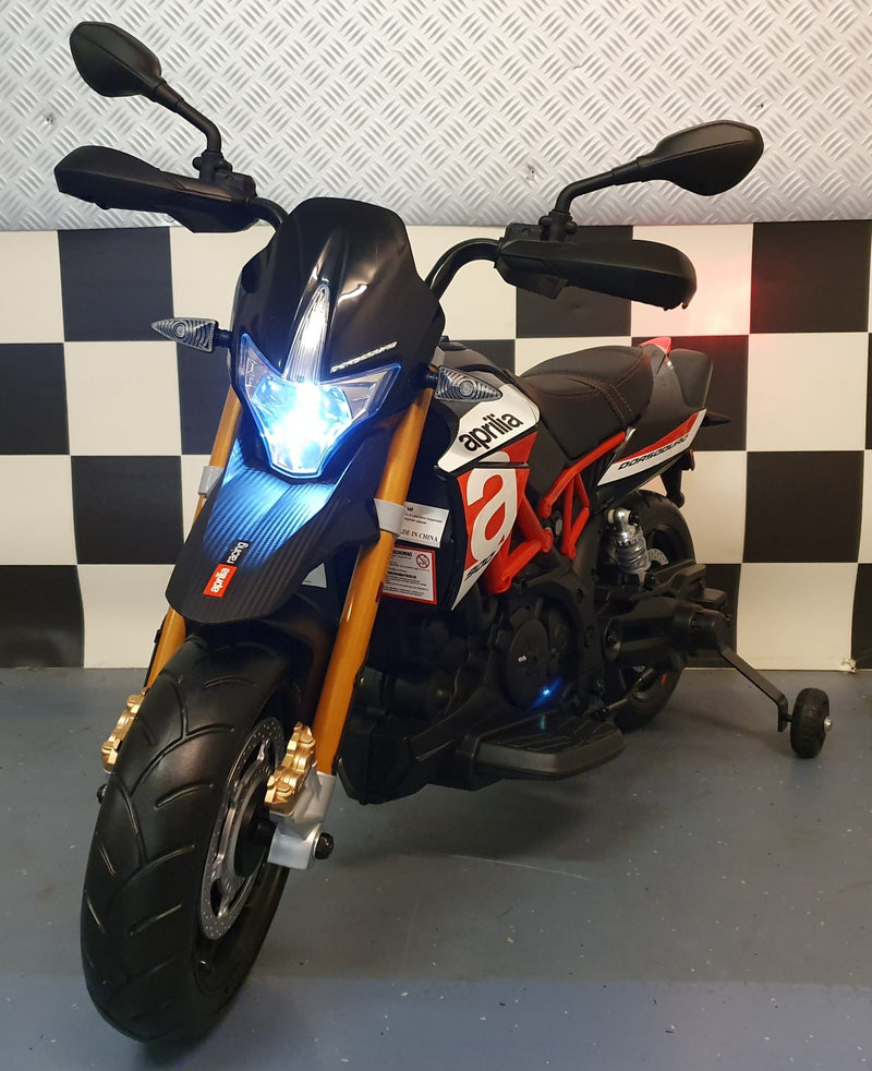 Aprilia Dorsoduro 12V elmotorcykel til børn