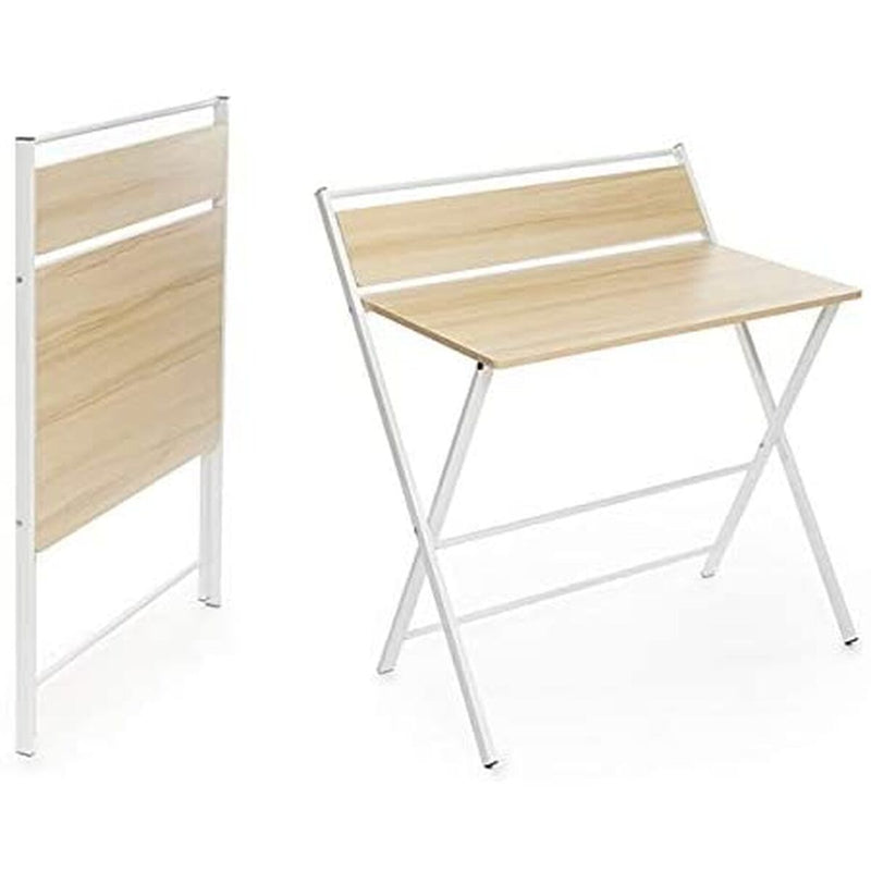 Foldbart skrivebord med hylde InnovaGoods V0103260 Træ (Refurbished C)