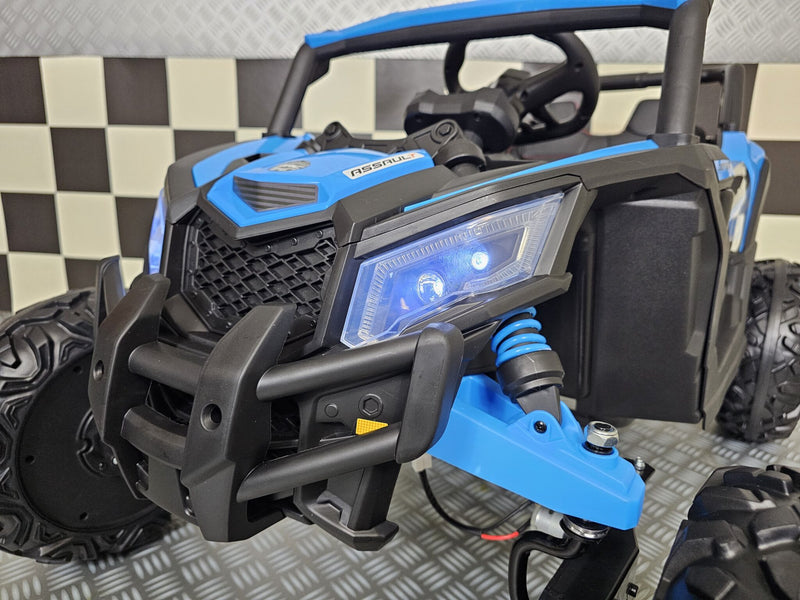 Børnebuggy 12V med fjernbetjening – blå