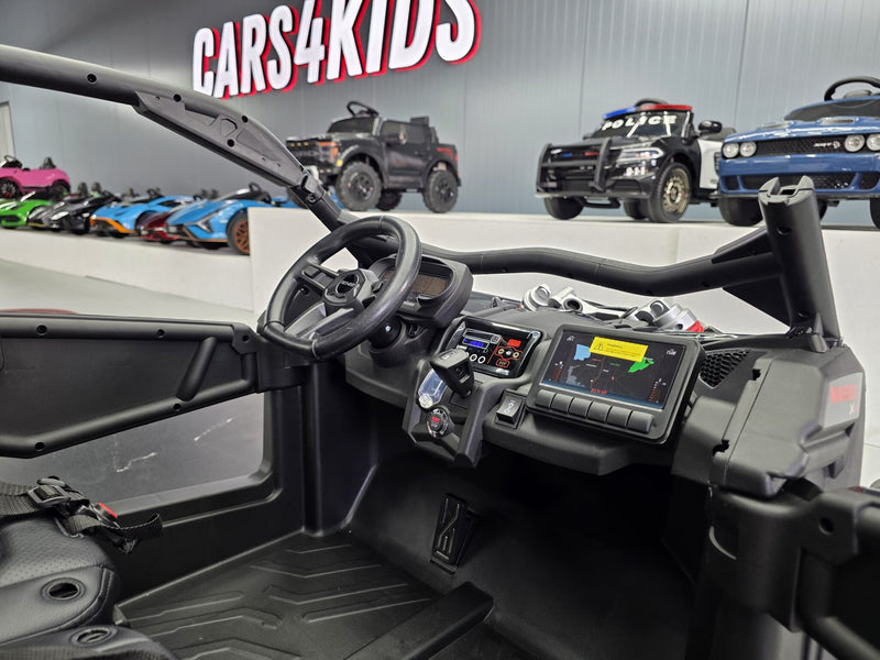 Can-Am Maverick 24V børnebuggy – 2 personer, khaki