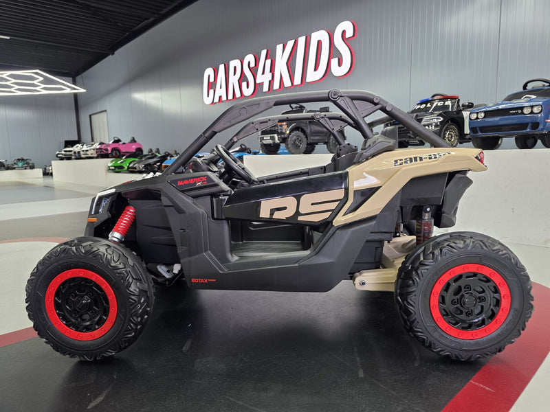 Can-Am Maverick 24V børnebuggy – 2 personer, khaki