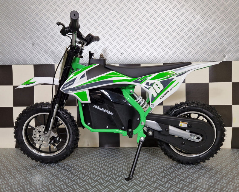 Elektrisk crossmotorcykel 36V til børn – grøn