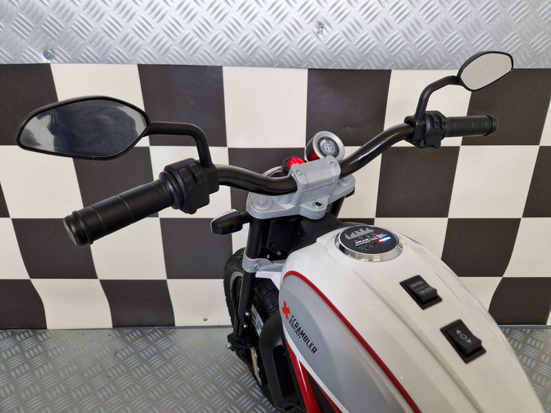 Ducati Scrambler 12V elmotorcykel til børn