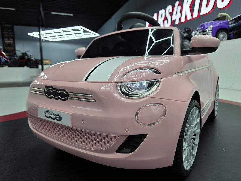 Fiat 500 12V elbil til børn – pink