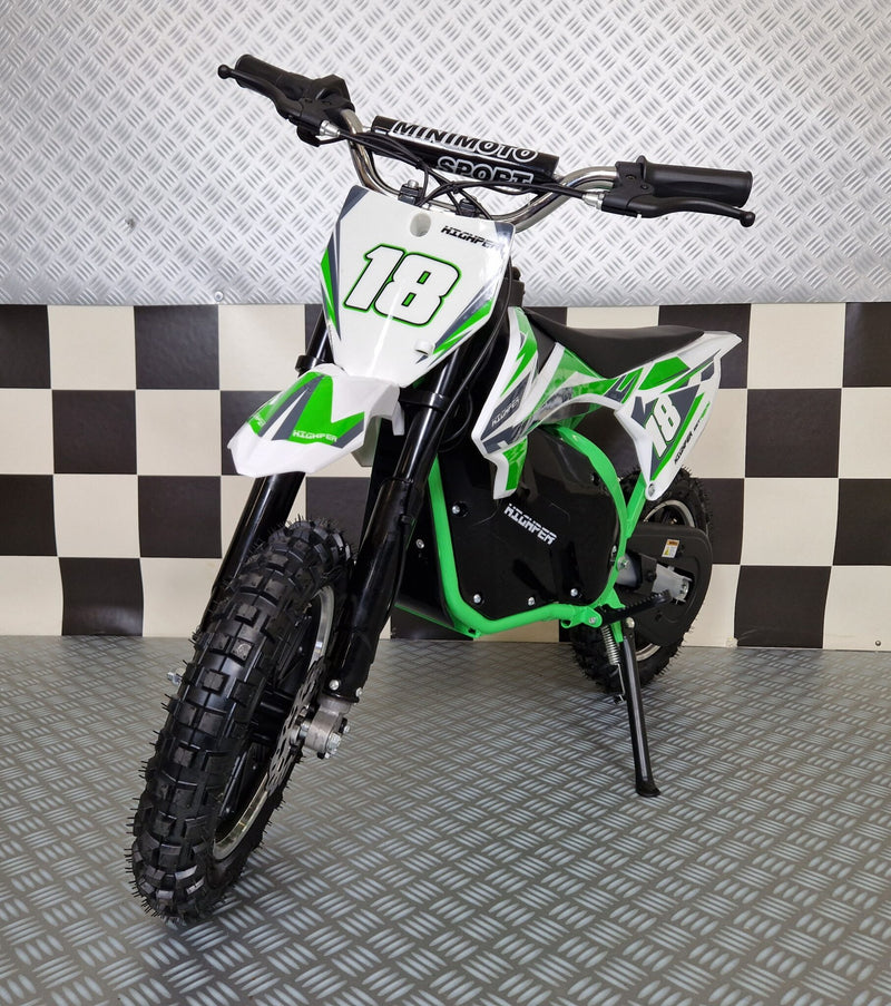 Elektrisk crossmotorcykel 36V til børn – grøn