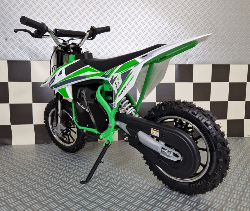 Elektrisk crossmotorcykel 36V til børn – grøn