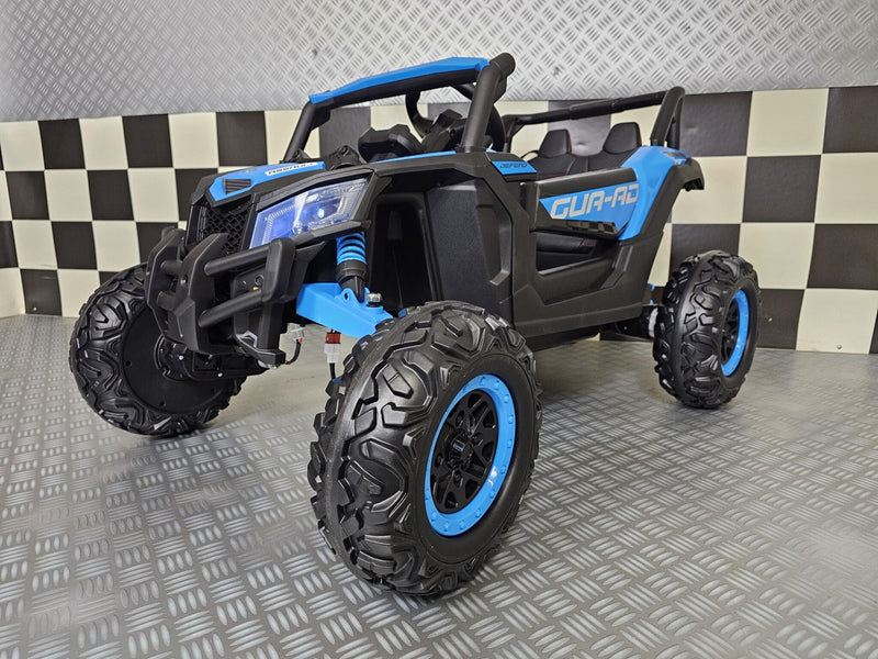 Børnebuggy 12V med fjernbetjening – blå