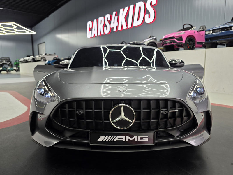Mercedes-Benz GT63 24V elbil til børn – 2 personer, metallic grå
