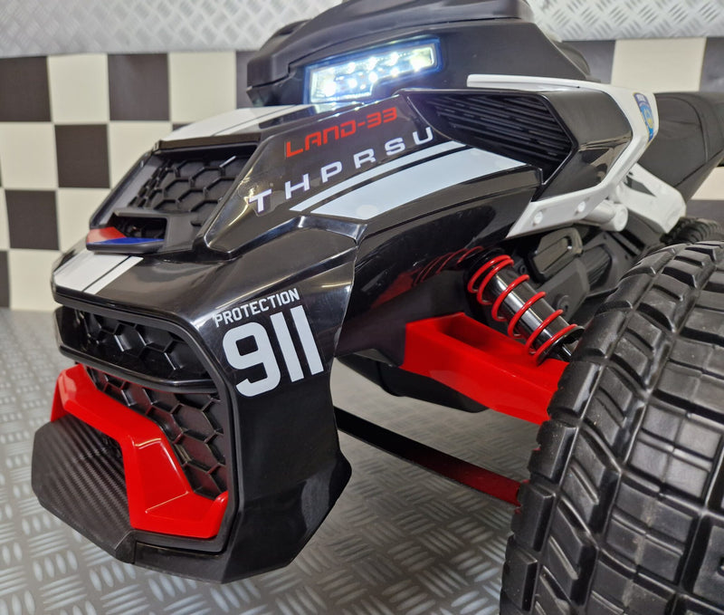 Spyder politimotorcykel 12V til børn