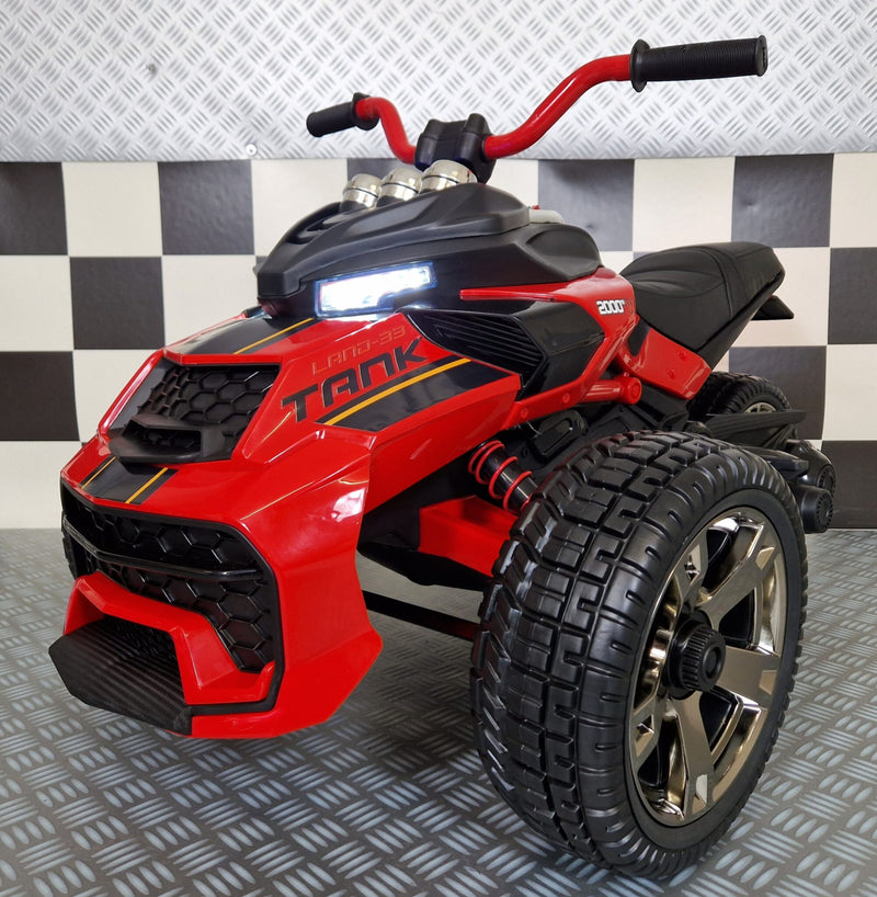 Spyder 12V elmotorcykel til børn – rød