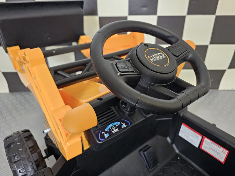 JCB Sitemaster 12V børnetraktor med skovl