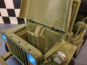 Jeep Willys 12V elbil til børn med fjernbetjening