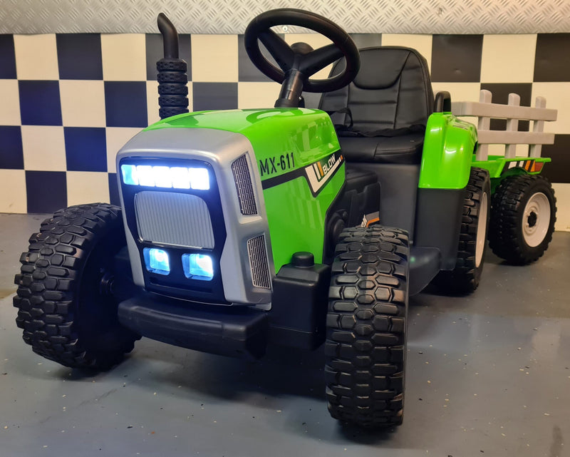 Børnetraktor 12V med anhænger